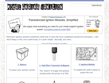 Tablet Screenshot of model-engine-ignition.com